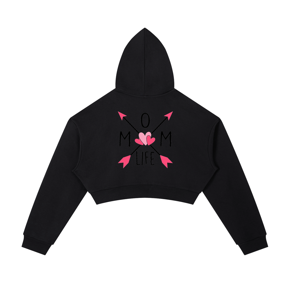 Essential Cropped Zip-Up Hoodie